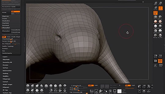 cant dynamesh zbrush
