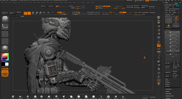 how to full render gold in zbrush
