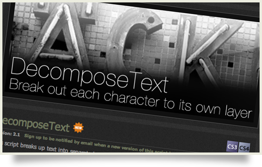 decompose text after effects download