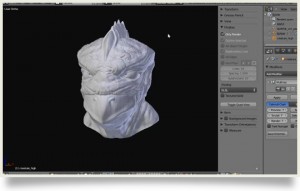 blender creature retopology & normal mapping