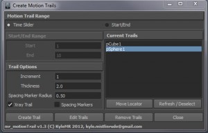 mr_motionTrail for Managing Motion Trails & Animation Arc Tracking in ...