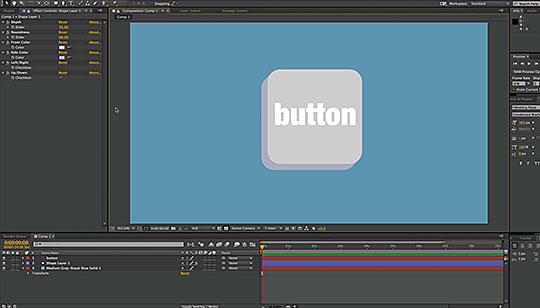 After Effects | Rigging a 3D Button from Shape Layers - Lesterbanks