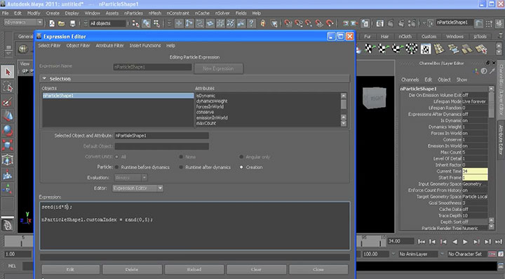 Use the Seed Command in Maya to Create Repeatable Simulations Results