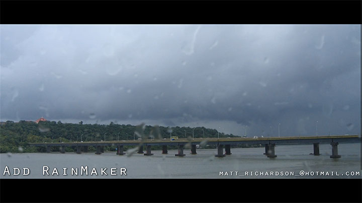 lens rain drops in nuke