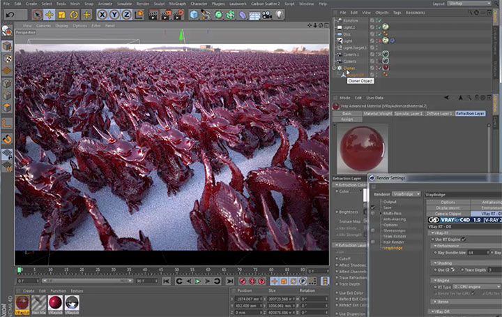 VRAYforC4D RT