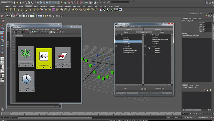 Creating a Sine Function in Maya Using Nodes