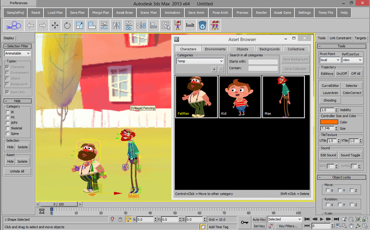 Max animation. DS 2 Animator. Animated visibility. Photo Animator Cutout.