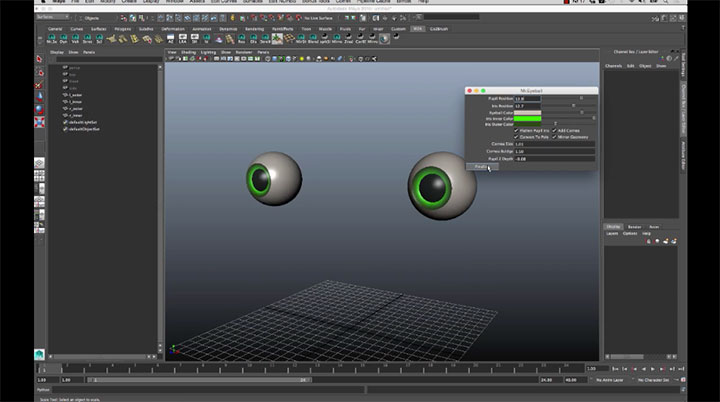 Mr. Eyeball for Maya