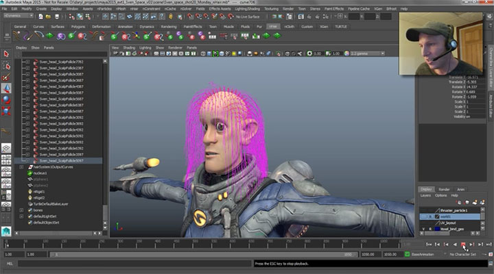 tips for using maya nHair
