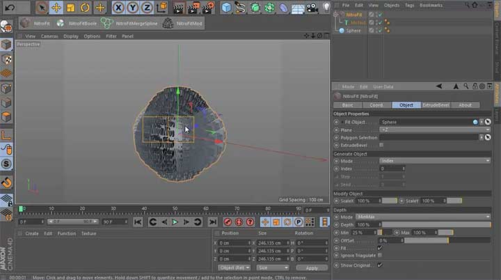 nitroFit plugin Cinema 4D