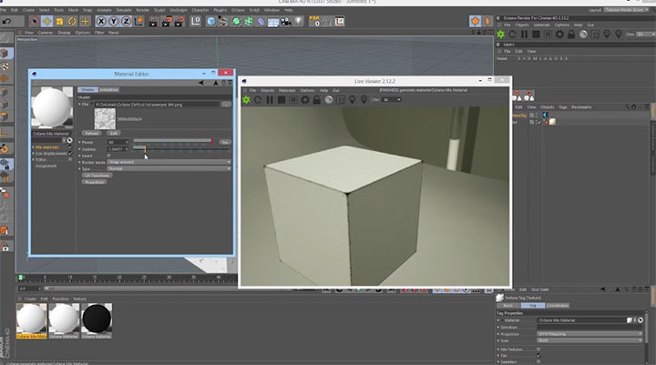 Octane for Cinema 4d - texture based dirt falloff tutorial