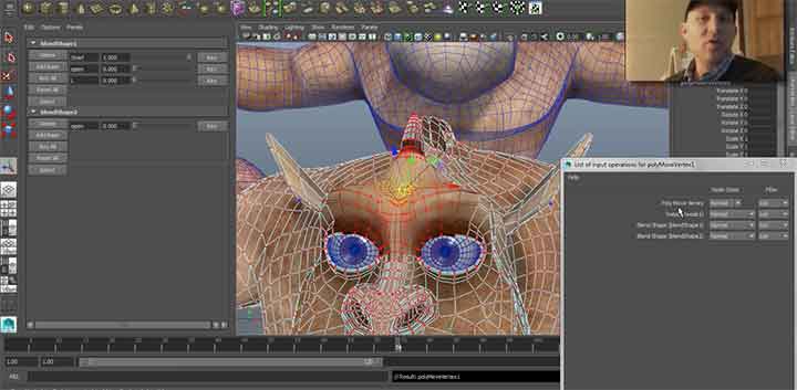 Tips for working with Maya Blend Shapes