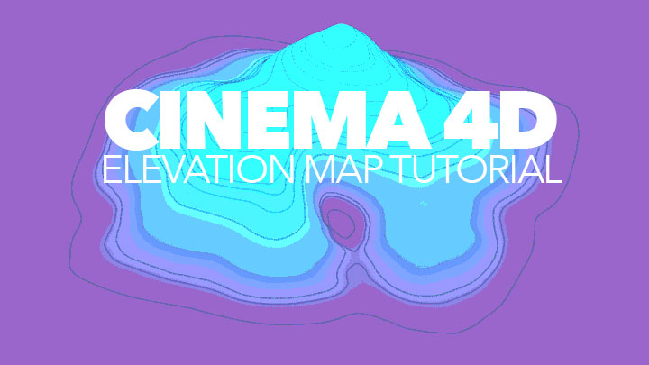 cinema 4d sketch and toon elevation map