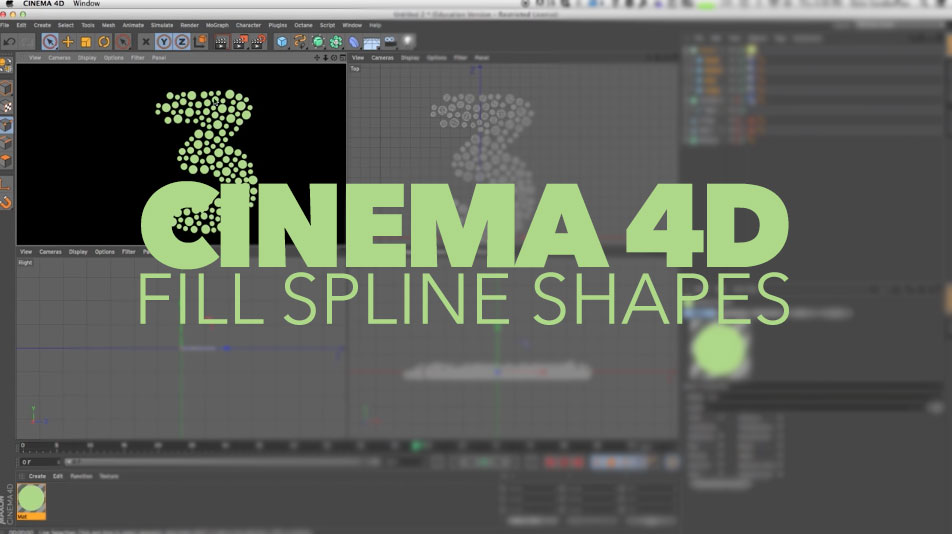 cinema 4d fill spline shapes tutorial