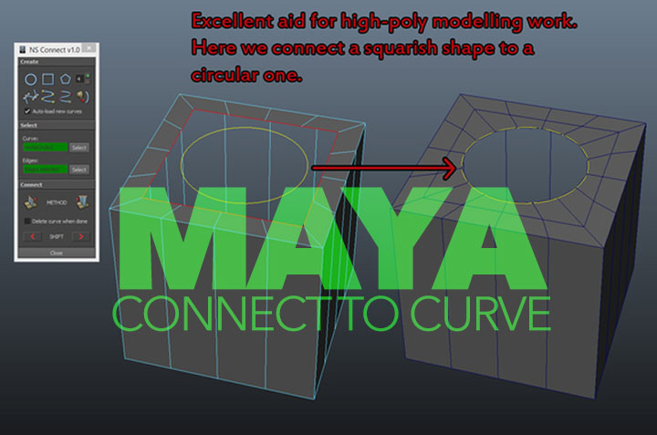 Maya connect to curve script