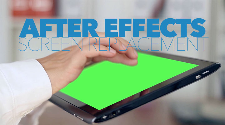 After Effects mocha screen replacements tutorial