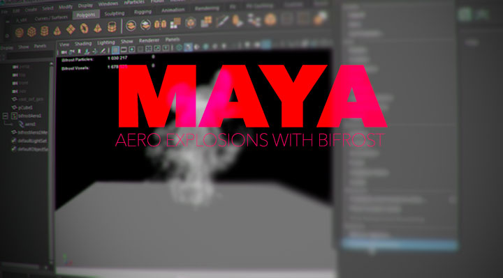 Create an Explosion Using The Aero Solver in Maya Bifrost