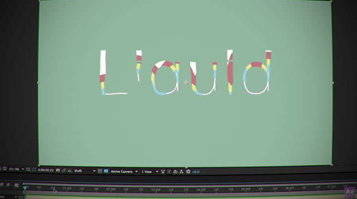 Reveal Type in Ae With a Liquid Effect