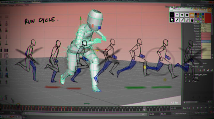 Animating a Walk and Run Cycle for Video Games - Lesterbanks