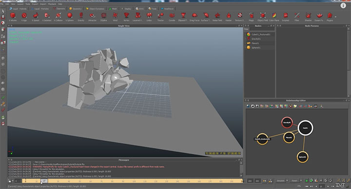 Fracture Objects Using RealFlow