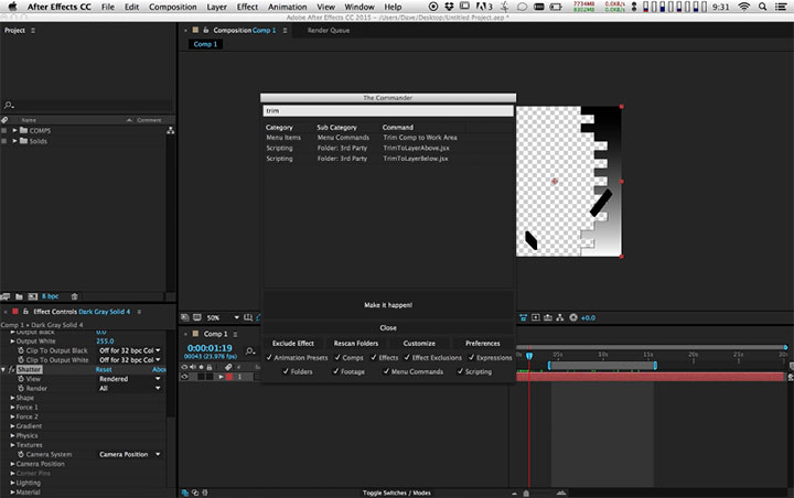 The Commander for After Effects