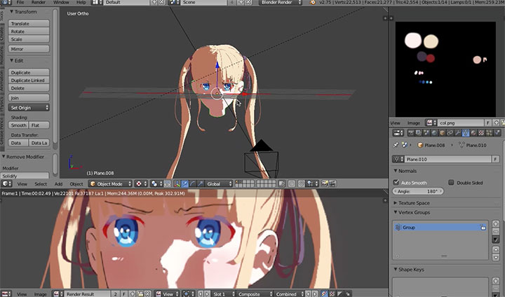 Editing Normals for Anime-Style Shading in Blender - Lesterbanks
