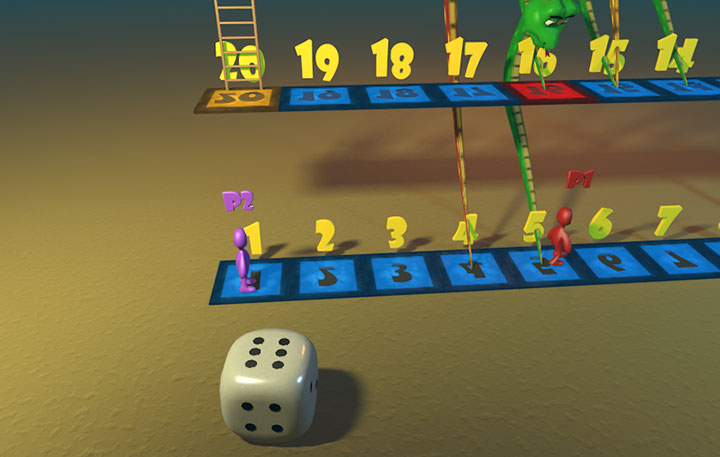 Magic Snake Ladder Game for Cinema 4D