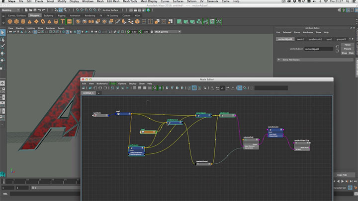Adding Extra Extrusions and Bevels to The Maya Type / SVG Tools