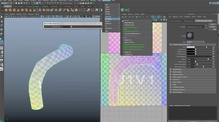 Maya 2016 UV features