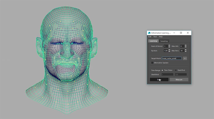 Maya Deformation Learning Solver