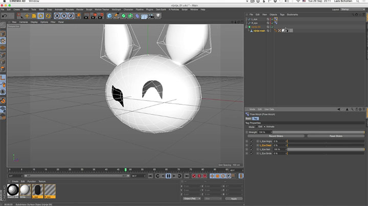 Use the Pose Morph & Spline Shader to Create Cartoon Eyes