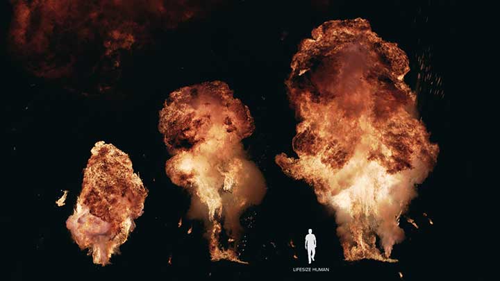 Explosions and Fire Stock Footage