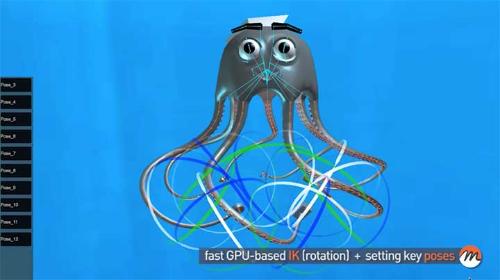 Mosketch 3D character animation