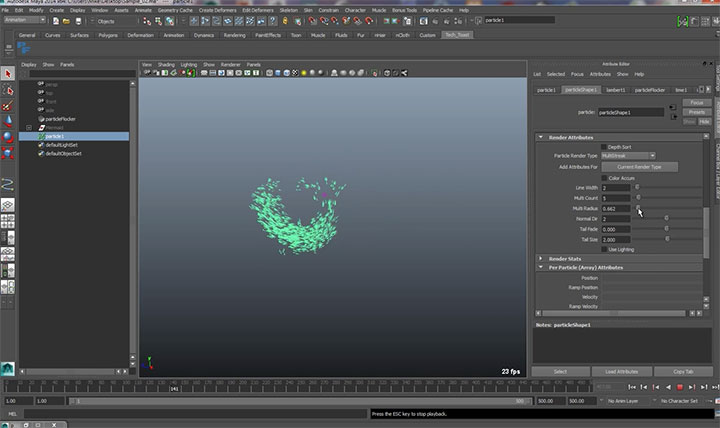 Particle Flocker for Maya