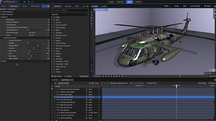 Understanding Material Properties in HitFilm's 3D Environment