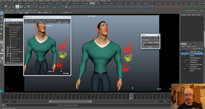 bhGhost parts of a character