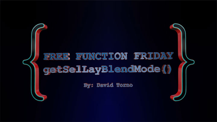 Create a Function That Accesses an After Effects layer's Blend Mode