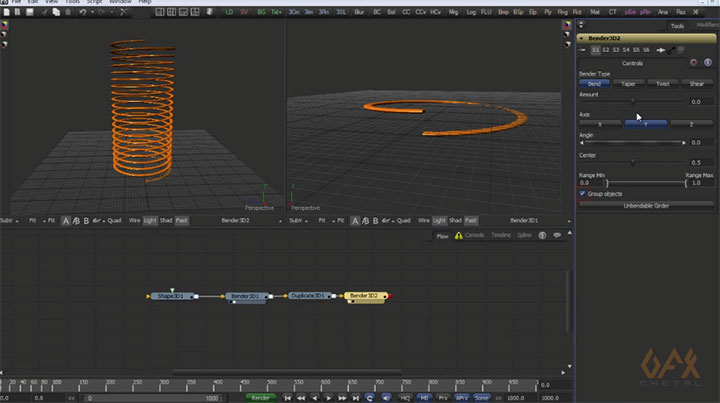 Create a Spring With Expressions in BlackMagic Design Fusion