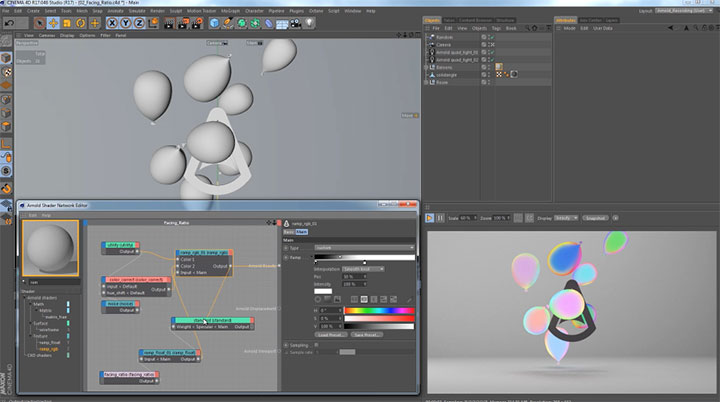 Understanding Facing Ratio in Arnold for Cinema 4D