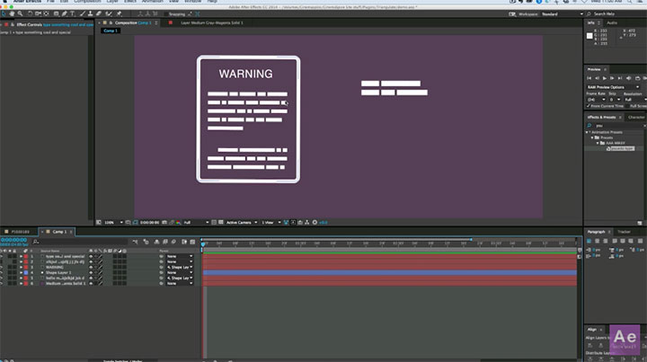 Creating Fake Type for Infographics Animation in After Effects