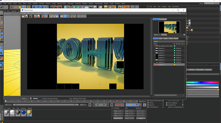 Creating Glass Type in Cinema 4D