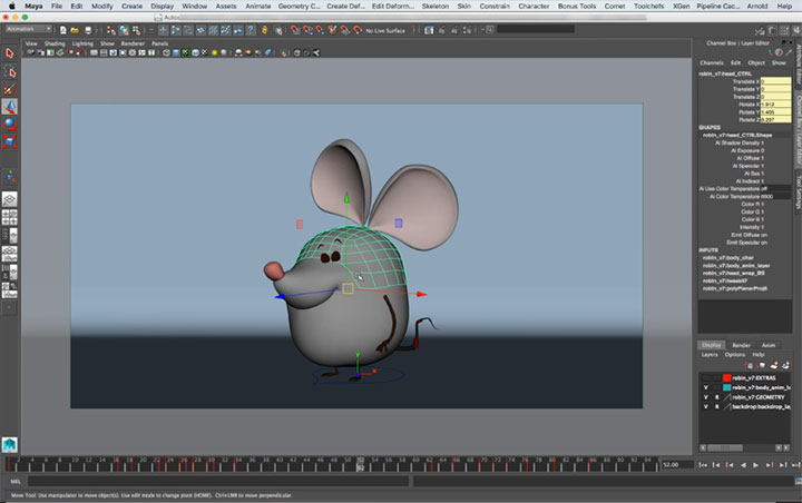 Creating & Deforming Control Surfaces for a Character in Maya