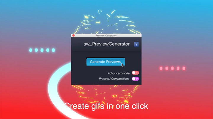 Preview Generator Creates Animated Previews in After Effects
