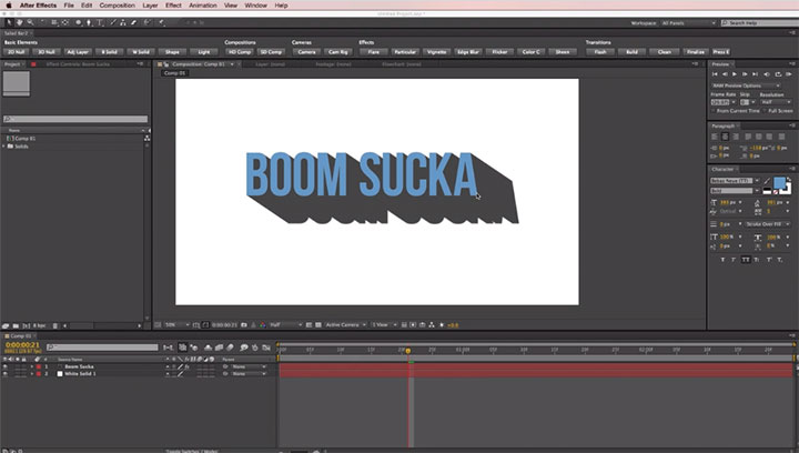 Free After Effects Extrude Preset