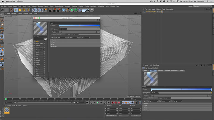How to Use Hair to Render Edges in Cinema 4D