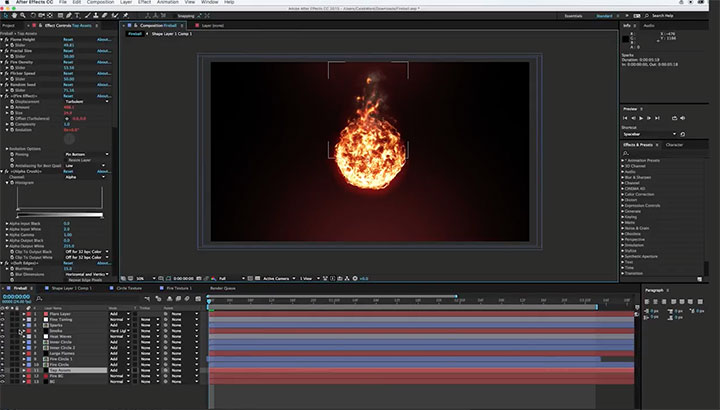 after effects fireball download