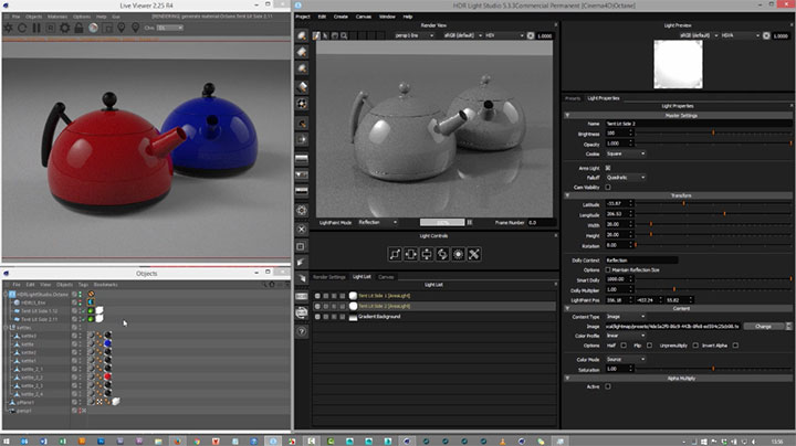 HDR Light Studio Adds Area Lights to C4D, Max -