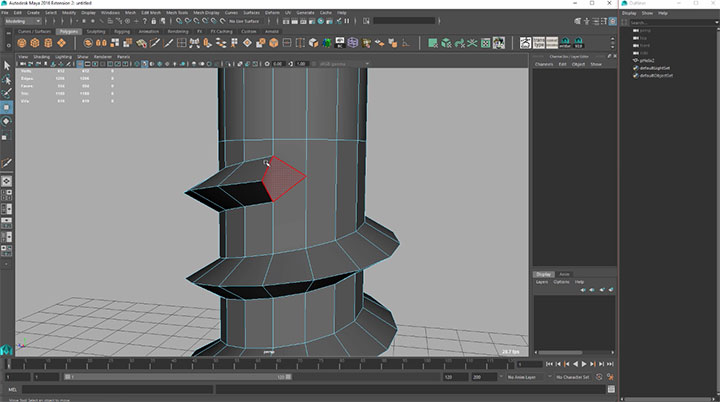 Quickly Model a Phillips Head Screw With Maya