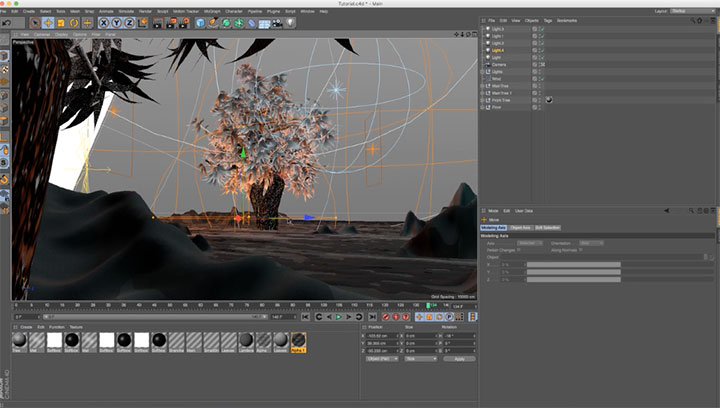 create a growing tree using only Hair Module