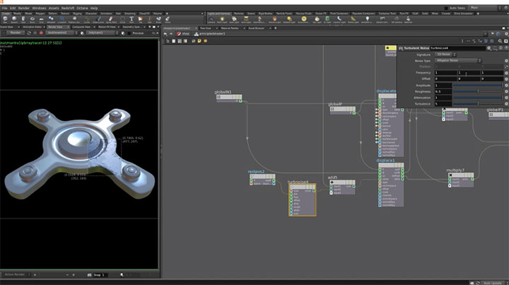 Add Extra Grunge With a Curvature VOP in Houdini